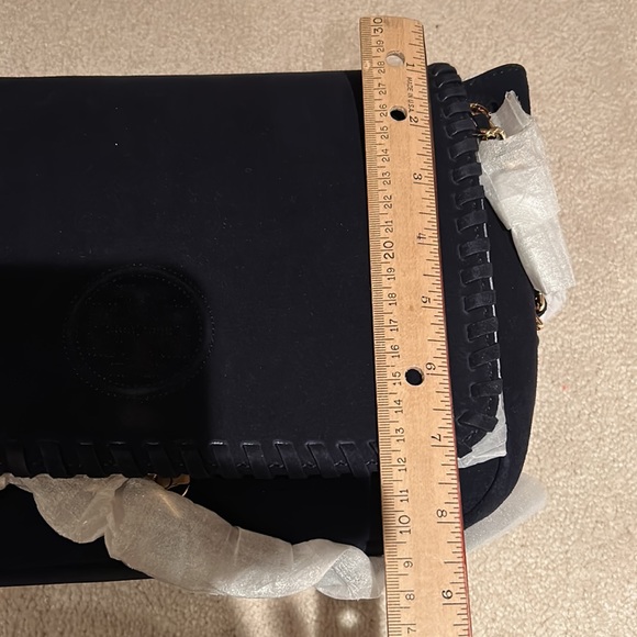 ToryBurch navy color-suede bag - Picture 6 of 7